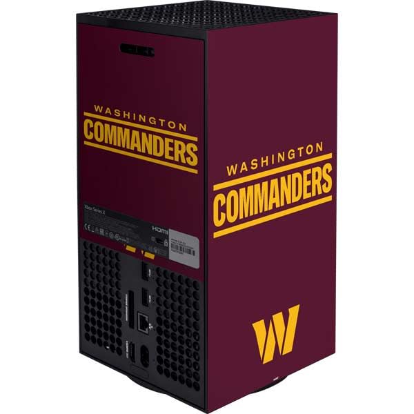 Skinit Decal Gaming Skin Compatible with Xbox Series X Bundle - Officially Licensed NFL Washington Commanders Performance Series Design