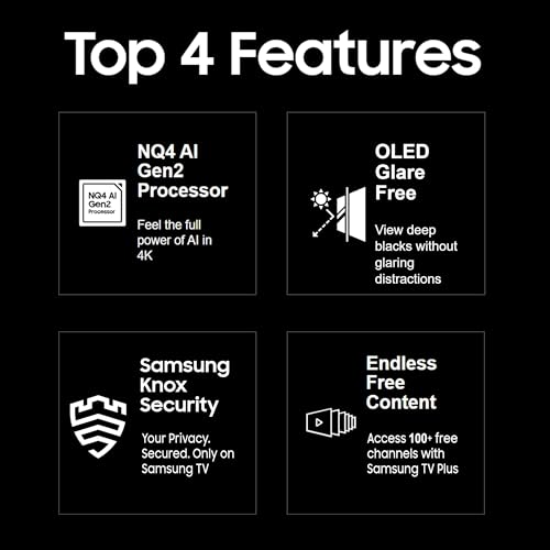 Image of Samsung 163 cm (65 inches) 4K Ultra HD Smart OLED TV QA65S95DAULXL (Graphite Black)