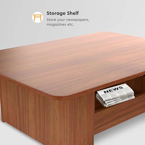 Image of Interio by Godrej Coffee Table Transpose V2 Coffee Table for Living Room, Brown