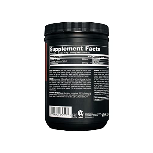 Animal Fury Pre Workout Powder Supplement For Energy And Focus 5G Bcaa 350Mg Caffeine Nitric Oxide Without Creatine Powerful Stimulant For Bodybuilders, Watermelon, Watermelon, 16.96 Ounce #TOP2