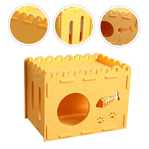 ORFOFE maca de gato removível casa de gato casa de dormir de gato Casa de estimação respirável Casa