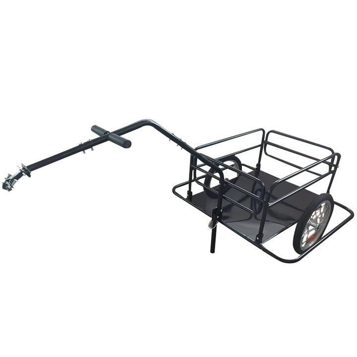 Remolque plegable para bicicleta de turismo resistente, almacenamiento compacto con gancho y reflector, soporta hasta 70 kg