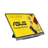 ASUS ZenScreen MB16ACE Portable USB Monitor [AU Version] - 15.6 inch Full HD, Hybrid Signal Solution, USB Type-C, Flicker Free, Blue Light Filter, Anti-Glare Surface, Gun Metal