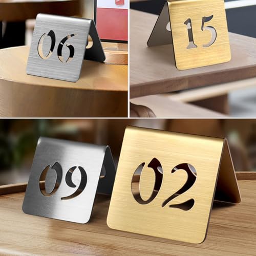 10 szt. cyfry stołu weselnego ze stali nierdzewnej w stylu namiotu metalowe karty na przyjęcia i imprezy elegancka dekoracja imprezowa srebrna 6 cm idealna do restauracji i uroczystości