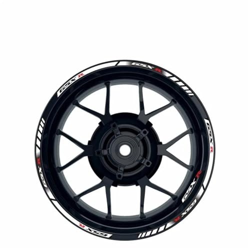 Stickers moyeu roue moto réfléchissants Suzuki GSXR 1000 600