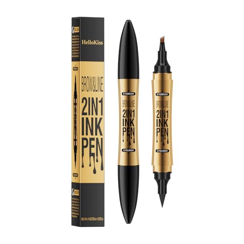 Lápiz Microblading con 4 Finas Puntas Microfork, Resistente al Agua y de Larga Duración, Herramienta para Dar Forma a las Cejas a Prueba de Manchas