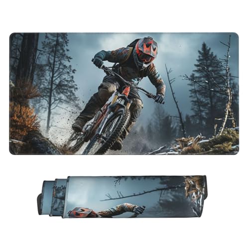 Tapis de souris de tournoi de vélo de montagne antidérapant pour stabiliser vos mouvements