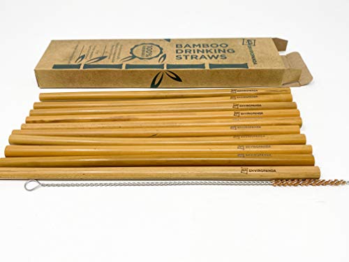 Pitillos de bambú biodegradables 9 pulg 10 unidades miniatura 4