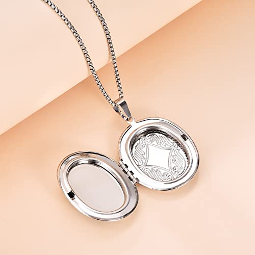 Oval Locket Necklace That Holds 2 Pictures Green Abalone Shell Locket Necklace Memorial Photo Locket Personalized Any Photo Healing Gift For Women Girls Christmas Graduation Day #TOP5