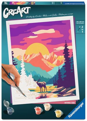Set de pintura para bricolaje Ravensburger CreArt con pinturas acrílicas opacas