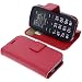 Produktbild foto-kontor Tasche kompatibel mit Artfone C1 4G Volte Seniorenhandy Book Style rot Schutz Hülle Buch