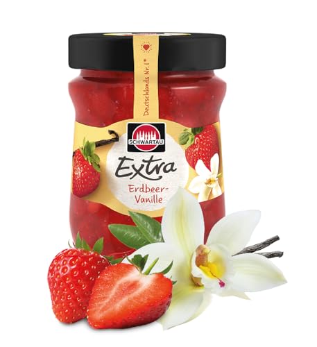 Schwartau Extra Erdbeere-Vanille, Konfitüre, 340g