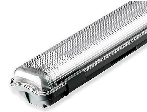 V-TAC Plafoniera LED Impermeabile Doppia 120 CM - 36W - Chip Samsung - Lampada Rettangolare 3400 Lumen IP65 per Soffitto, Parete, Garage - 120LM/W - Tubo LED - Luce 6500K Bianca Fredda