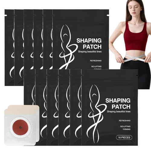 Parches moldeadores reafirmante para tonificar la piel y el cuerpo, parches para contorno abdominal, parches para adelgazar, apósitos reafirmantes para tonificar y mejorar las curvas (12 unidades)