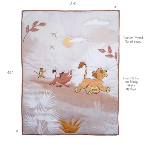 Image of Lambs & Ivy Disney Baby Lion King Safari 3-Pc Infant Nursery Crib Bedding Set