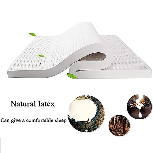 Cubrecolchón de látex natural de lujo con soporte anatómico de 135 x 190 cm 3