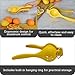 IMUSA Lime or Lemon Manual Squeezer, Citrus Juicer for Max Extraction, Yellow