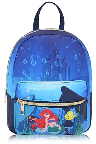 Disney Princess The Little Mermaid Backpack for Women, Men, Unisex | Cute PU Leather 10