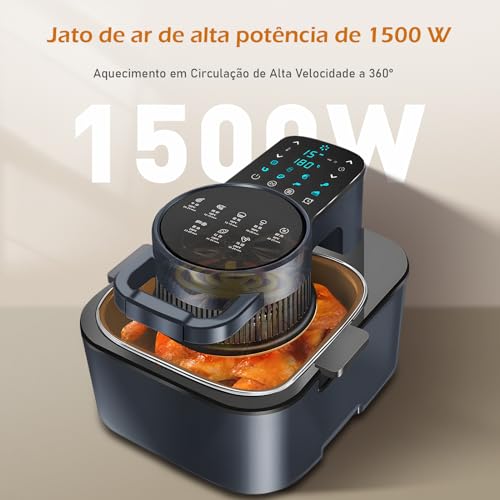 Air Fryer, Fritadeira sem Óleo, Fritadeira de Ar Grande Capacidade,1500W, 127V, 7L, WKK-003Y