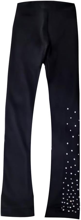 LIUHUO Skating Figure Skating Girls Training Pants Warm Fleece Leggings Shiny Ddiamonds Can Be Customized