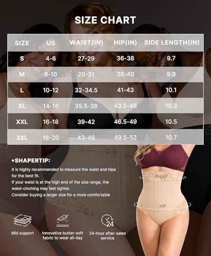 Image of SHAPELLX Tummy Control Thong Shapewear for Women Shaping Thong Body Shaper | Hook Zipper Closure, High Waist, AirSlim, back support, anti-slip, no dig, Faja Panty, under dress, no panty lines, Polka Dot