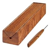 SAVINA Wooden Bookbinding Cradle with Awl, Hardwood Paper Punching Tool
