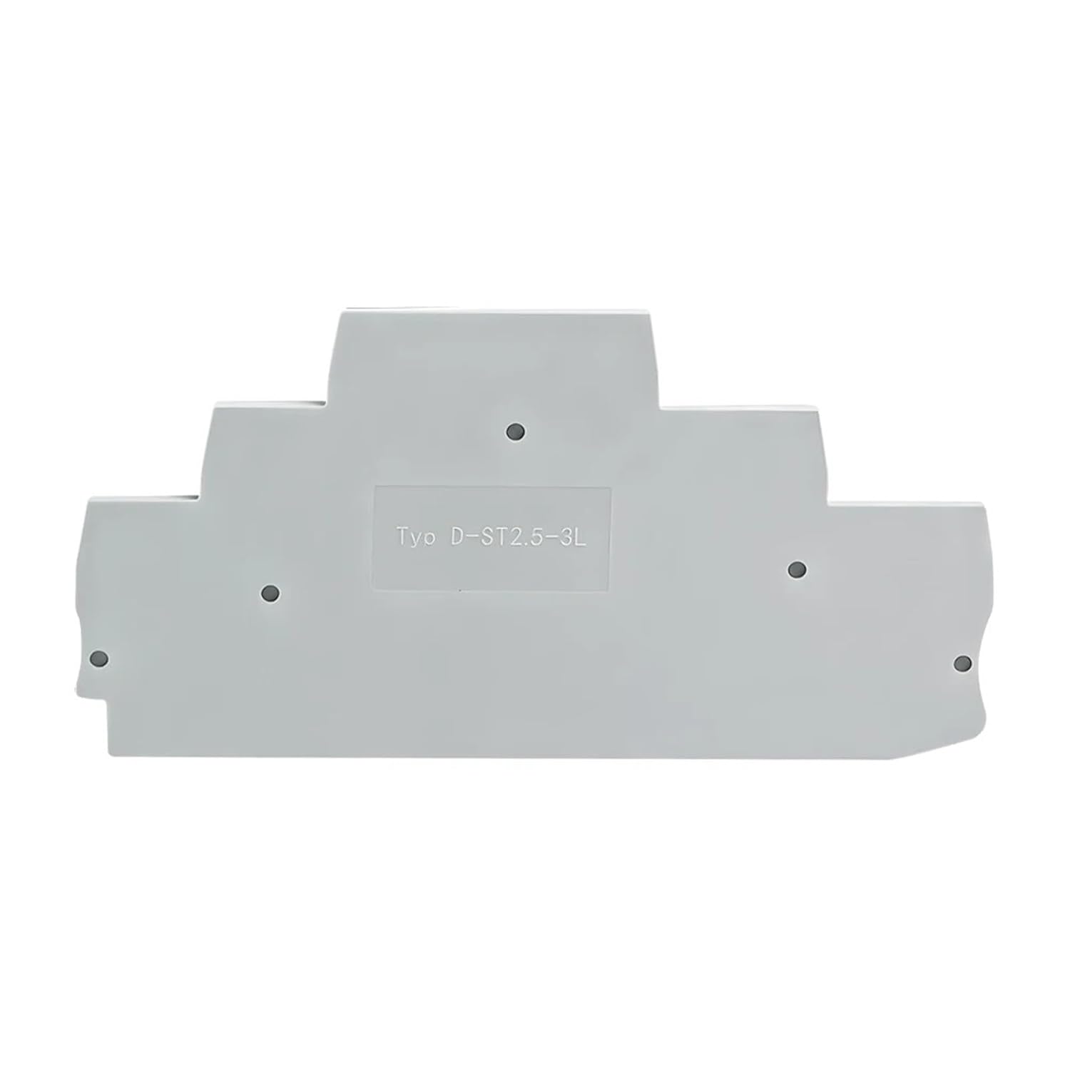 100Pcs D-ST2.5-3L DIN Rail Terminal Block End Plate Cover Caps 5.2mm Thickness Support UK/ST Series