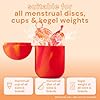 Bodyotics Menstruationstasse Reinigungs- & Sterilisieretui - Orange & Rot, 1 Stück - Mikrowellen-Sterilisator & Aufbewahrung für Menstruationsscheiben & Tassen - Ideal für Unterwegs #1