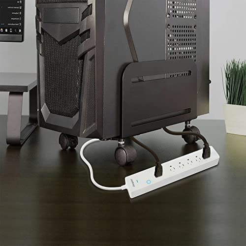 Image of Energizer Connect 6 Outlet Smart Surge Protector, 1,200 Joules, Remote Access /Custom Schedules, Compatible with Alexa /Siri /Google Assistant, Low Profile Angled Plug, 3ft Cord, Connect to Your Wi-Fi