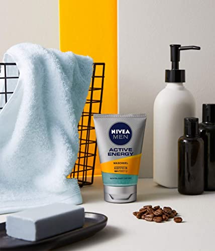 NIVEA MEN Active Energy Waschgel (100 ml), Reinigungsgel mit Koffein aus 100% natürlicher Quelle, erfrischende und… - Image 7
