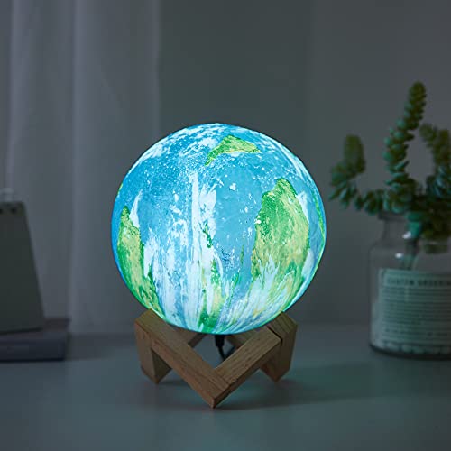 Image of Urban Lifestyle 3D Color Changing Moon Lamp, Multicolor