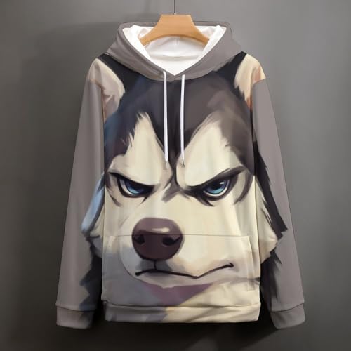 Pullover Husky drôle idéal pour vos moments de détente en taille S