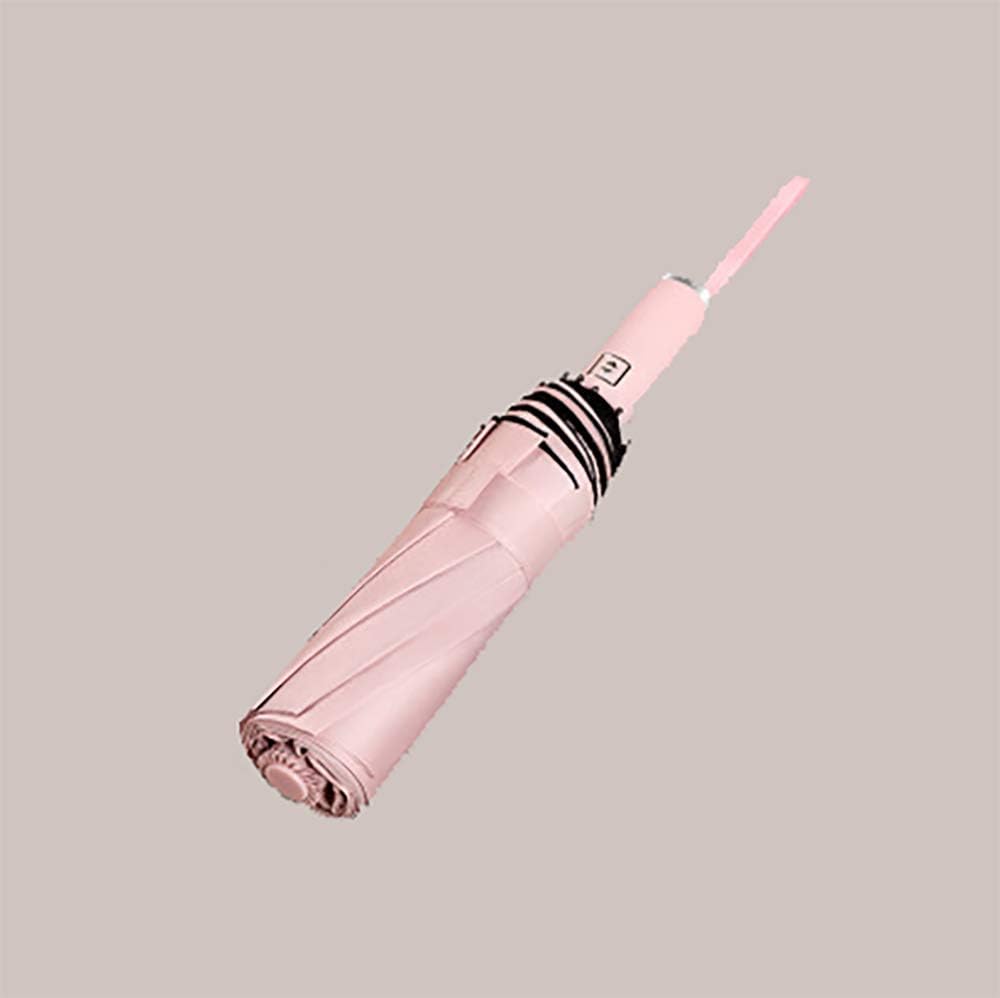 automatic umbrella, UV-proof and rain-proof dual-purpose folding vinyl umbrella（Black, red, blue, gold, light green, light pink）