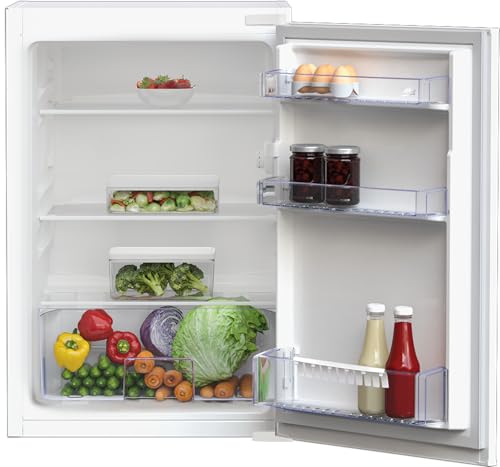 Beko B1804FN b300 Réfrigérateur encastrable - Volume net 126 l - Tiroir à légumes translucide - MinFrost - Pieds réglables en hauteur - Technologie porte...