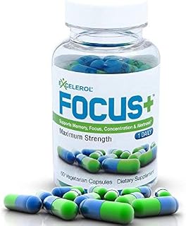 Excelerol Focus Plus Brain Supplement Capsules, 60 Count