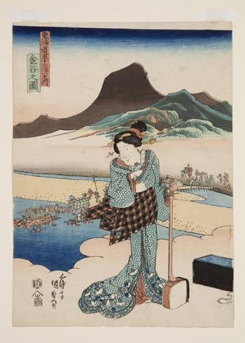 Tableaux peinture sur toile vue de Kanaya Kunisada 60x90cm decoration