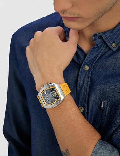 Image of TSAR BOMBA Mens Watches Luxury Tonneau Watches for Men Waterproof 50M Analog Watch Chronograph Calendar Date Men's Dress Business Work Watch Diver Large Square Face Wristwatch
