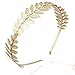 Produktbild Pixnor Blattgold Haarreif Vintage Boho Alice Braut Haar Krone Leaf Tiara