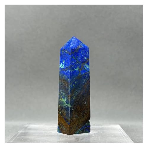 Obelisco de Cobre Azul Natural Piedra de Cristal de 49g para Decoración y Collar 2