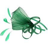 ABOOFAN Sombrero de Fiesta de Té para Mujer Flores de Malla y Plumas, Cómodo y Fácil de Poner, Accesorio Elegante para Banquetes y Eventos Obsequios