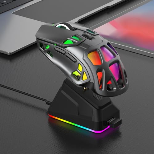 Ratón inalámbrico para juegos X9pro con 7 botones programables y carga tipo C 4