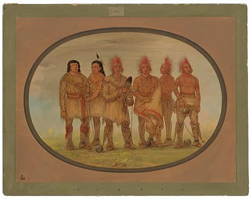 Toile Black Hawk George Catlin déco salon amérindienne
