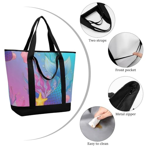 Women's Large Capacity Thermal Tote Bag Stylish Work & Commute Handbag3