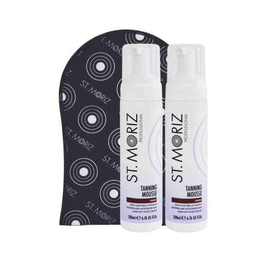 St Moriz Mousse autobronceador instantáneo oscuro con guante de bronceado Pack de 2 (200 ml)