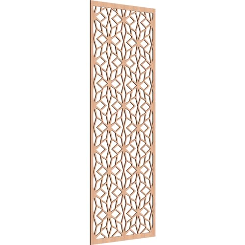 Image of Lake Decorative Pierced Fretwork Wood Wall Panels, 27 3 /8 inchW x 69 3 /8 inchH x 1 /4 inchT, Alder