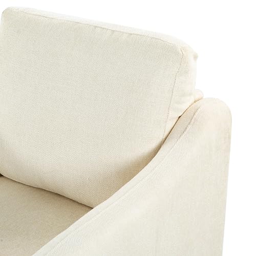 Sillón plegable crema de madera miniatura 5
