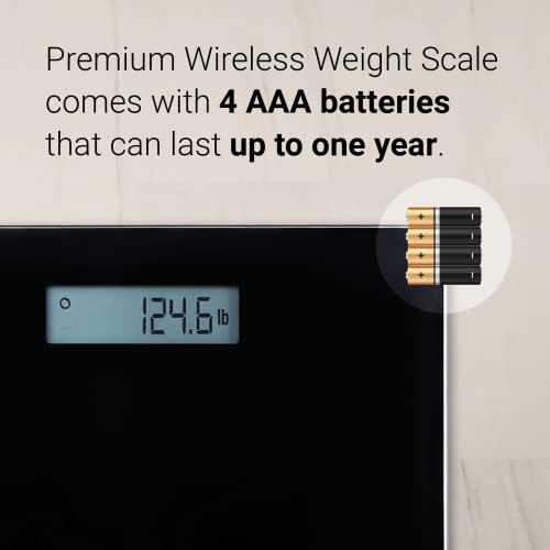 A&D Medical Wireless Connected Weight Scale, Black (UC-352BLE)