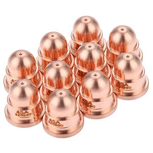 20 Pezzi Seria 45A Ugello 220930 Ugello per Torcia da Taglio Plasma Consumabili Processo di Taglio Fine Forniture di Saldatura e Brasatura