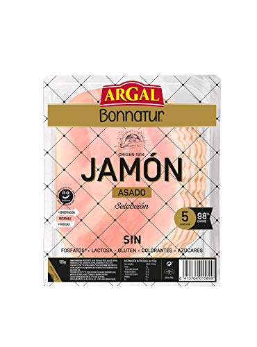 Argal Loncheado Jamon Cocido Asado, 125g (Refrigerado)