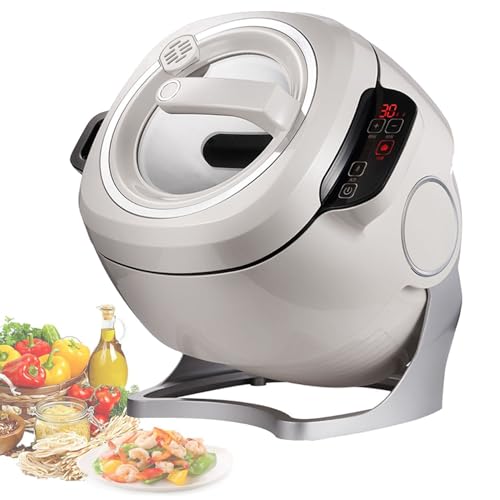 Sweet taize Procesador de Alimentos automático Inteligente de 6 L, 2000 W, rotación de 360° y Calentamiento 3D, Tipo Tambor con Pantalla táctil Inteligente.